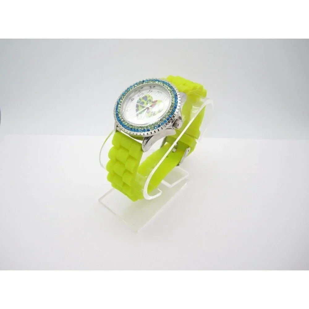 Women's‎ Frenzy Heart Shape Quartz WR Analog 37mm Dial Causal Round Watch (F179)